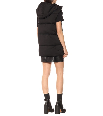 Shop Givenchy Logo Hooded Vest In Black