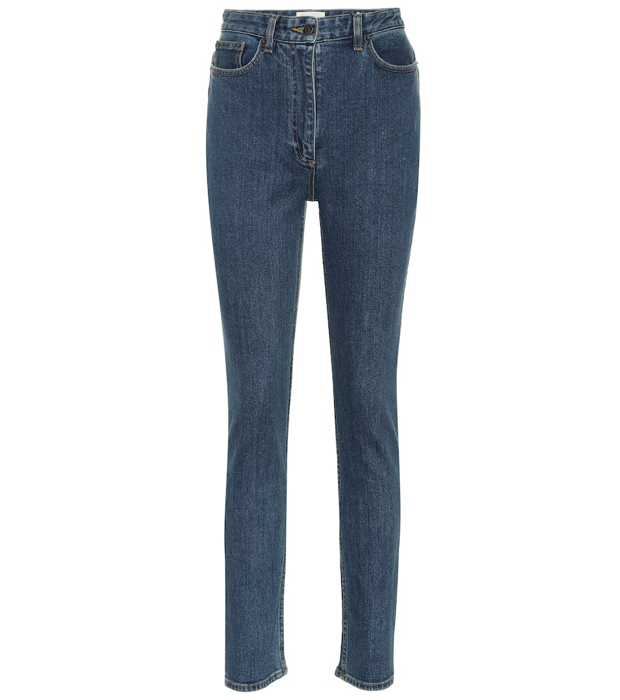 The Row Kate High-Rise Skinny Jeans In Blue | ModeSens