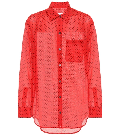 Shop Equipment Daddy Cotton And Silk Shirt In Red