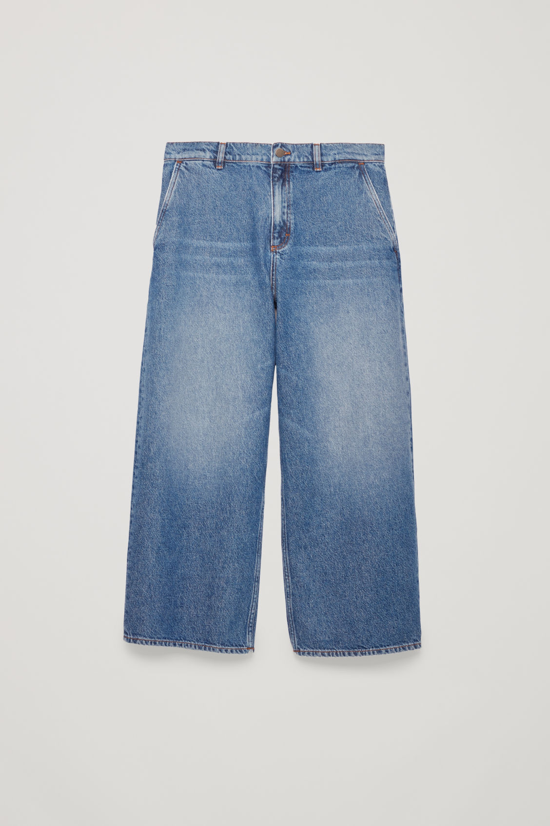 cos barrel leg jeans