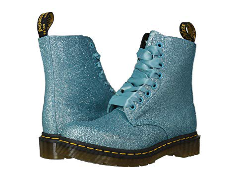 turquoise glitter doc martens