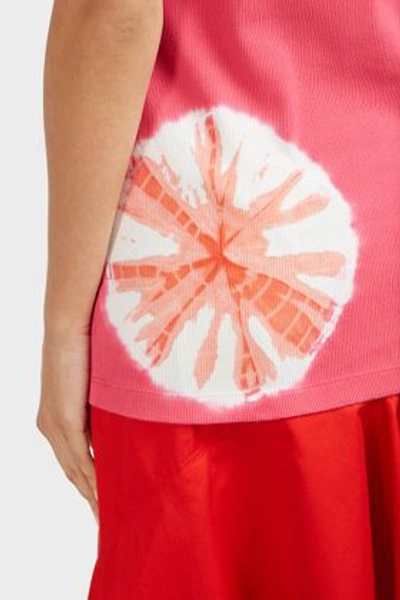 Shop Calvin Klein 205w39nyc Tie Dye Tank Top In Pink