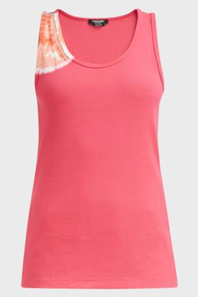 Shop Calvin Klein 205w39nyc Tie Dye Tank Top In Pink