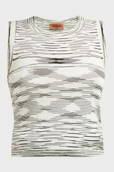 Shop Missoni Space Dye Tank Top In Black