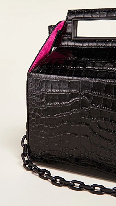 Shop Pop & Suki Takeout Bag In Noir Croc