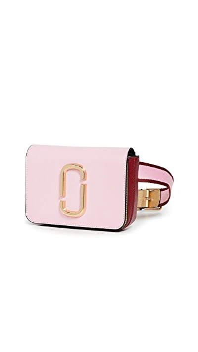 Shop Marc Jacobs Xs / S Hip Shot Convertible Belt Bag In Pink/red