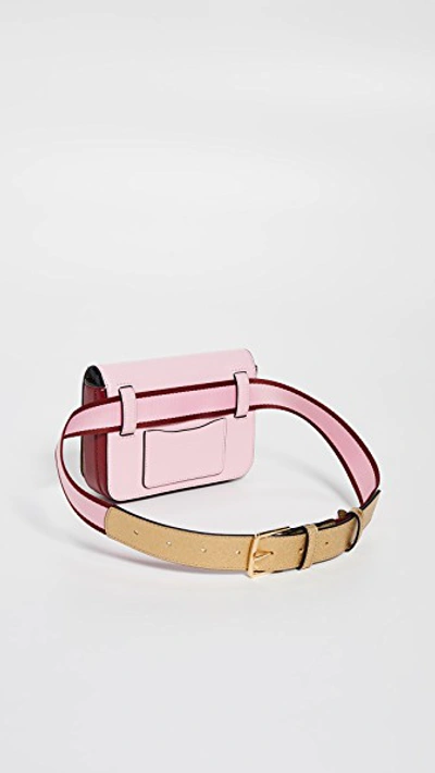 Shop Marc Jacobs Xs / S Hip Shot Convertible Belt Bag In Pink/red