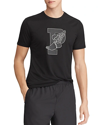 Shop Polo Ralph Lauren P-wing Active Fit Performance Tee In Black