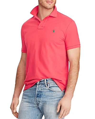 Shop Polo Ralph Lauren Mesh Custom Slim Fit Polo Shirt In Red