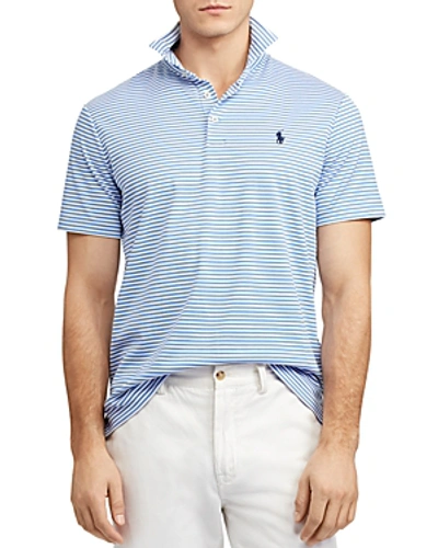 Shop Polo Ralph Lauren Striped Classic Fit Polo Shirt In Blue Multi