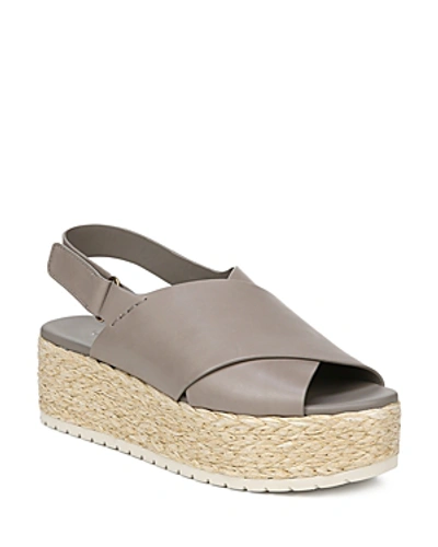 Shop Vince Women's Jesson Platform Sandals In Light Woodsmoke