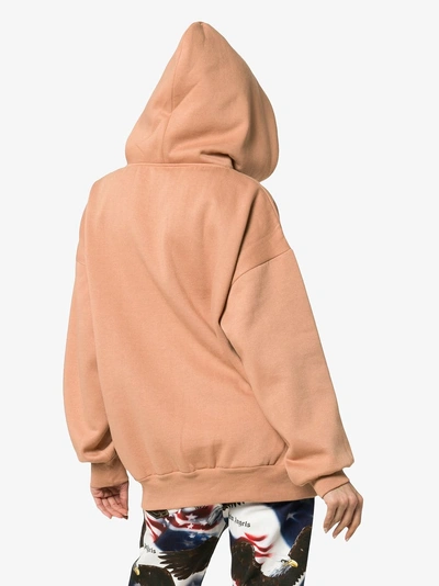 Shop Ashish Send Nudes Studded Slogan Hoodie In 109 - Neutrals