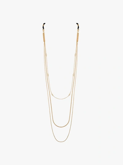 Shop Frame Chain Gold-plated In Chainz Crystal Embellished Chains In Yellow Gold
