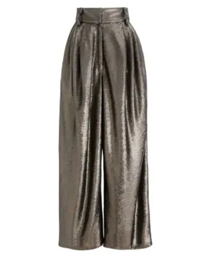 Shop Marc Jacobs Runway Dressy Sequin High-rise Trousers In Grey