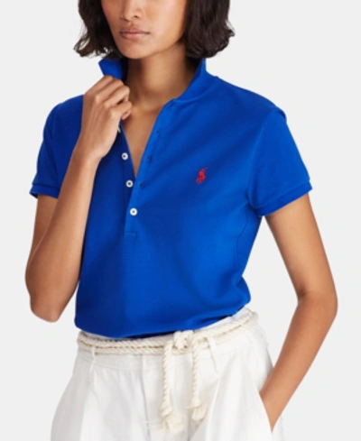 Shop Polo Ralph Lauren Slim Fit Polo In Navy