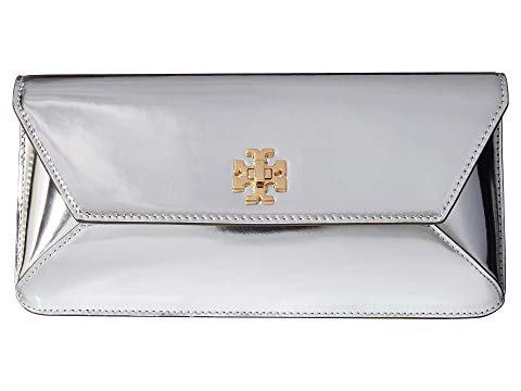 tory burch clutch silver