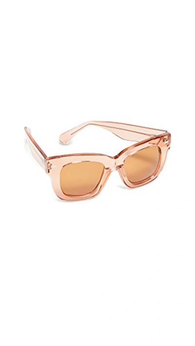 Library Square-frame Acetate Sunglasses In Orange