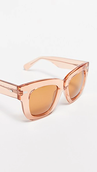 Library Square-frame Acetate Sunglasses In Orange