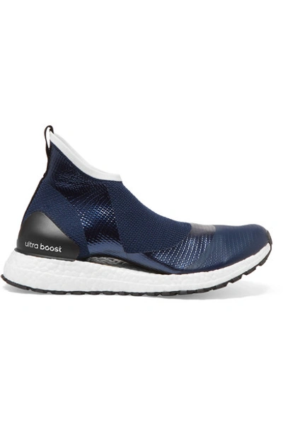 Shop Adidas By Stella Mccartney Parley For The Oceans Ultraboost X All Terrain Metallic Primeknit Sneakers In Navy