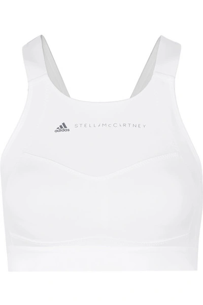 Shop Adidas By Stella Mccartney Performance Essentials Climalite Sports Bra In White