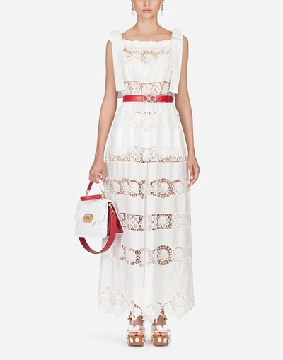 Shop Dolce & Gabbana Cotton Jumpsuit In White