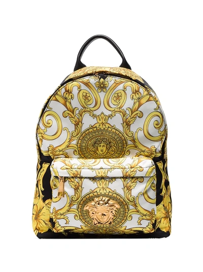 Shop Versace Multicoloured Baroque Medusa Print Backpack