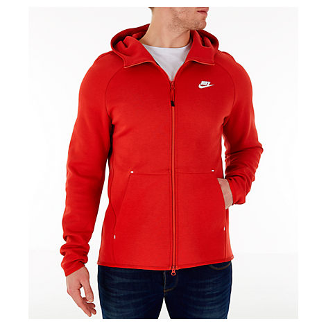nike sportswear tech fleece hoodie red