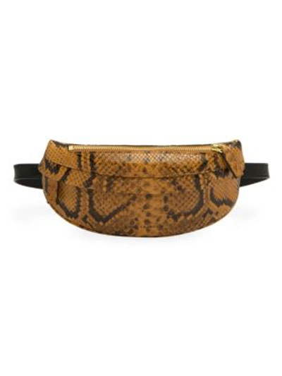 Shop Avec La Troupe Python Embossed Belt Bag In Multi