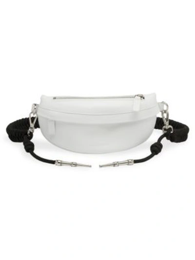Shop Avec La Troupe Aiguillette Leather Belt Bag In White