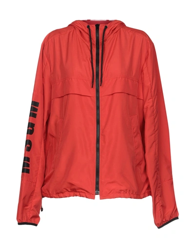 Shop Msgm Jacket In Red