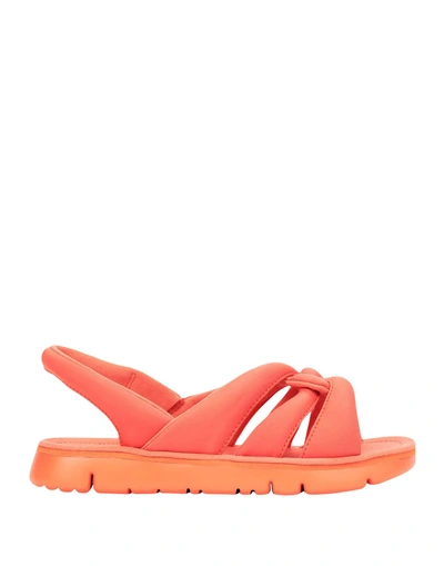 Shop Camper Sandals In Orange