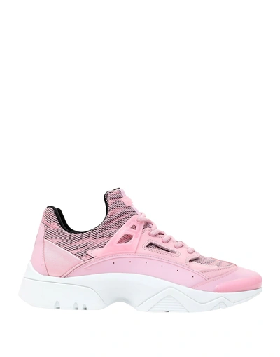 Shop Kenzo Woman Sneakers Pink Size 6 Polyester, Polyurethane, Bovine Leather