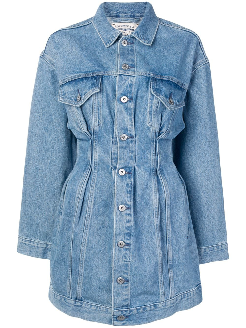 levi's denim trucker dress