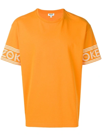 Shop Kenzo Logo T In Orange