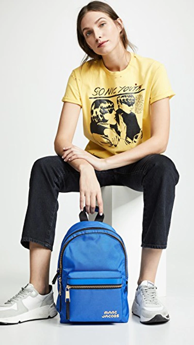 Shop Marc Jacobs Medium Backpack In Dazzling Blue