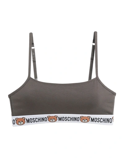 Shop Moschino Bras In Military Green