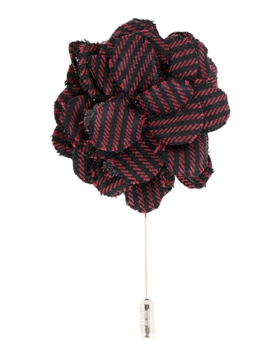 Shop Lanvin Brooch In Maroon