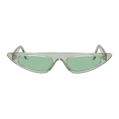 Shop Andy Wolf Green Florence Sunglasses In G Aqua