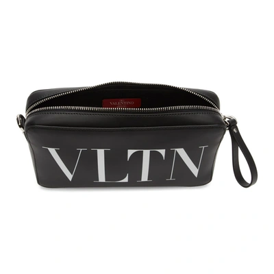Shop Valentino Black  Garavani Vltn Crossbody Bag In 0ni Black