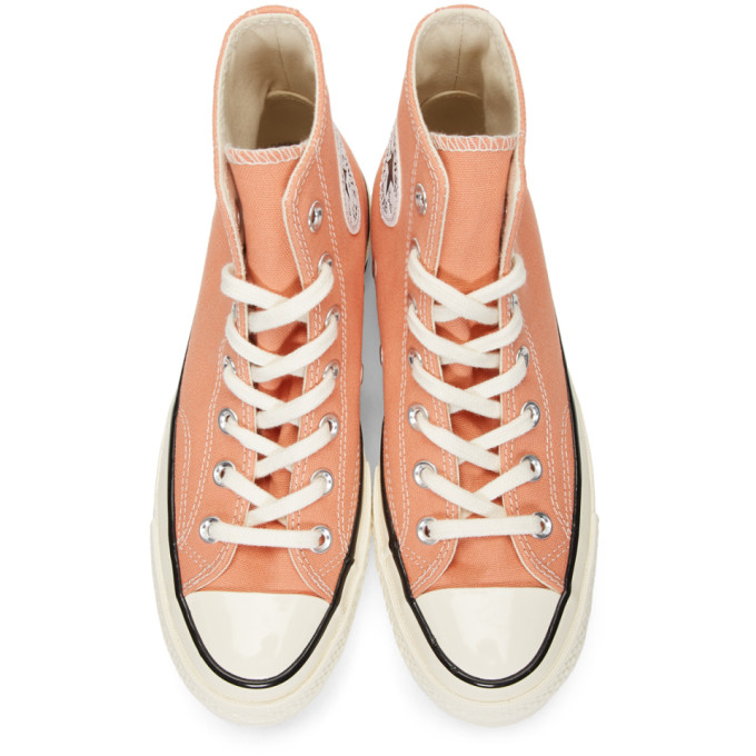 Converse Pink Chuck 70 High Sneakers In Peach | ModeSens