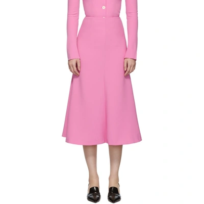 Shop A.w.a.k.e. Mode Pink Flared Skirt