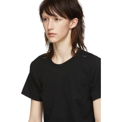 Shop Comme Des Garçons Comme Des Garcons Black Chain Detail T-shirt In 1 Black