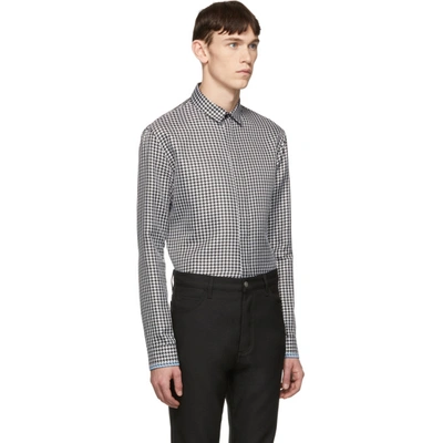 Shop Haider Ackermann Black And White Embroidered Daytona Shirt In Datnblkwht