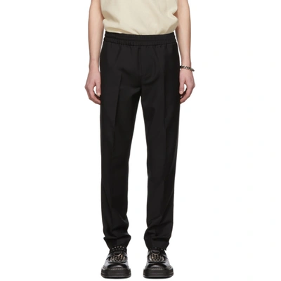 Shop Acne Studios Black Wool And Mohair Ryder Trousers