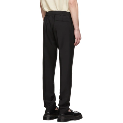 Shop Acne Studios Black Wool And Mohair Ryder Trousers