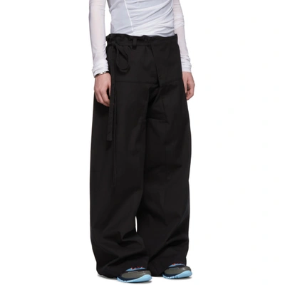 Shop Acne Studios Black Wide-legged Trousers