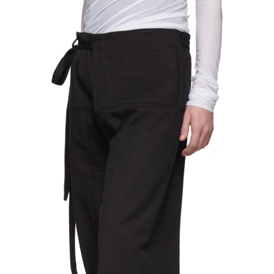 Shop Acne Studios Black Wide-legged Trousers