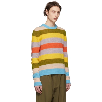 Shop Acne Studios Multicolor Mix Stripe Kai Sweater In Multimix