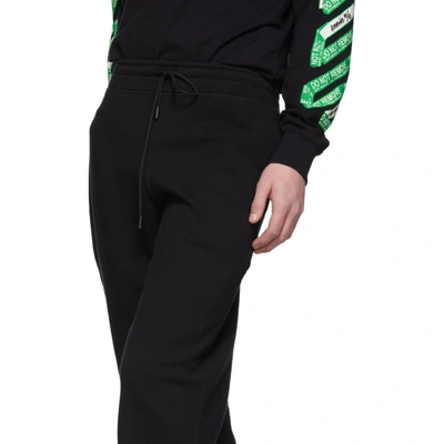 Shop Off-white Ssense Exclusive Black Diag Arrows Lounge Pants