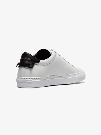 Shop Givenchy White Urban Street Leather Low Top Sneakers
